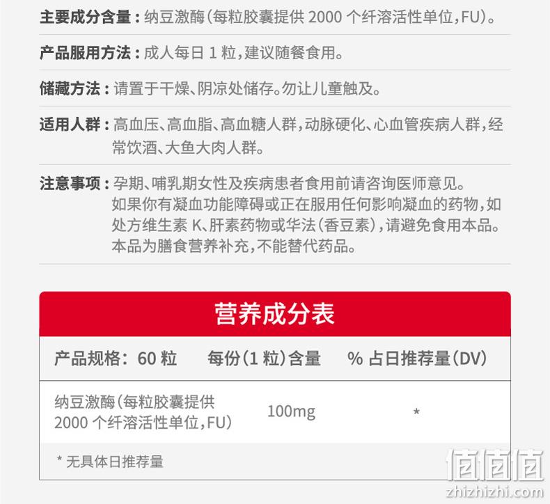 新低！美国进口，疏通血管降三高：60粒x2瓶x2件 朴诺 纳豆激酶胶囊 拍2件149元黑五价，折合37.3元/瓶 值值值-买手聚集的地方