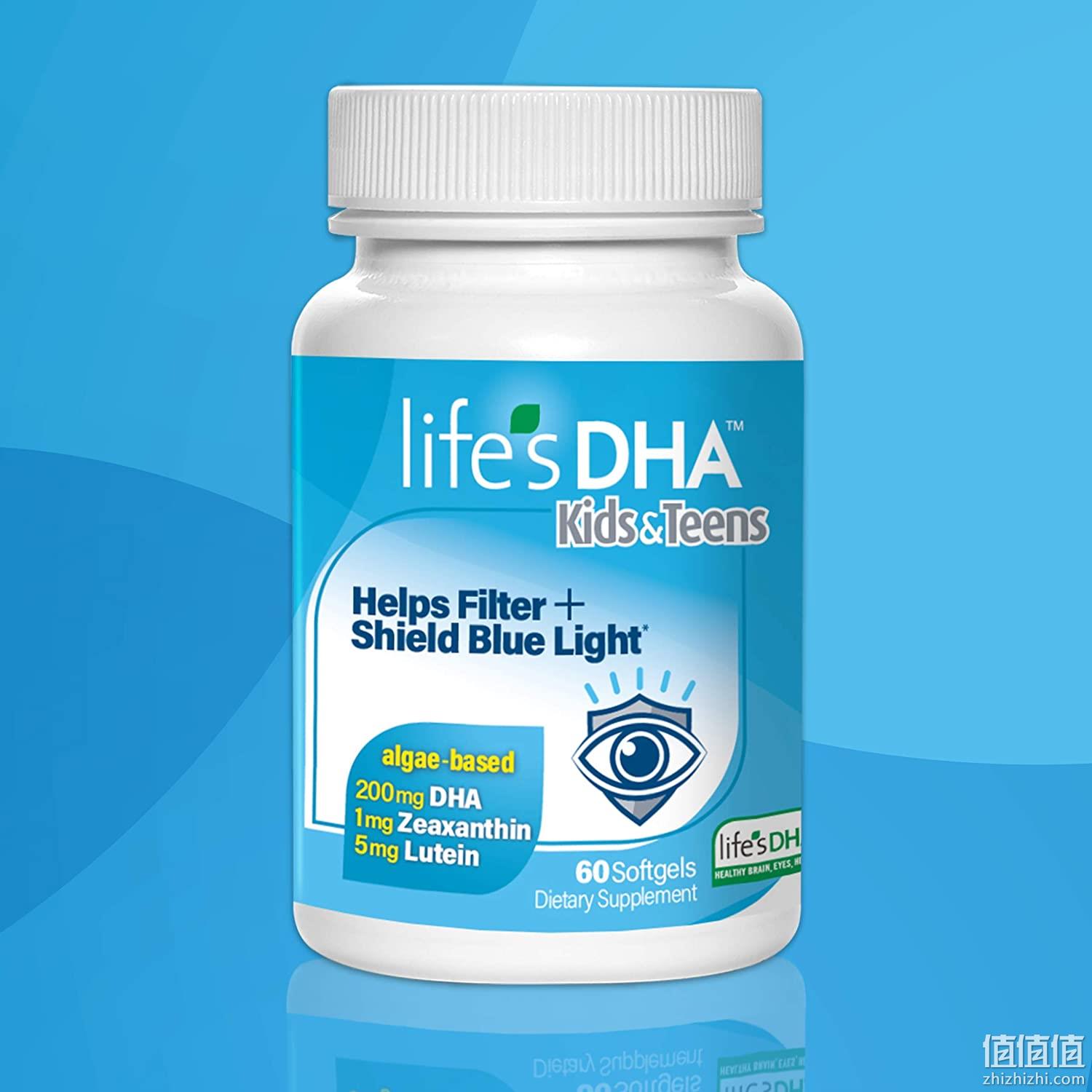 白菜价！60粒 DSM帝斯曼 Life's DHA 儿童素食叶黄素海藻油DHA胶囊 Prime直邮到手64元（天猫折后154元） 值值值-买手聚集的地方