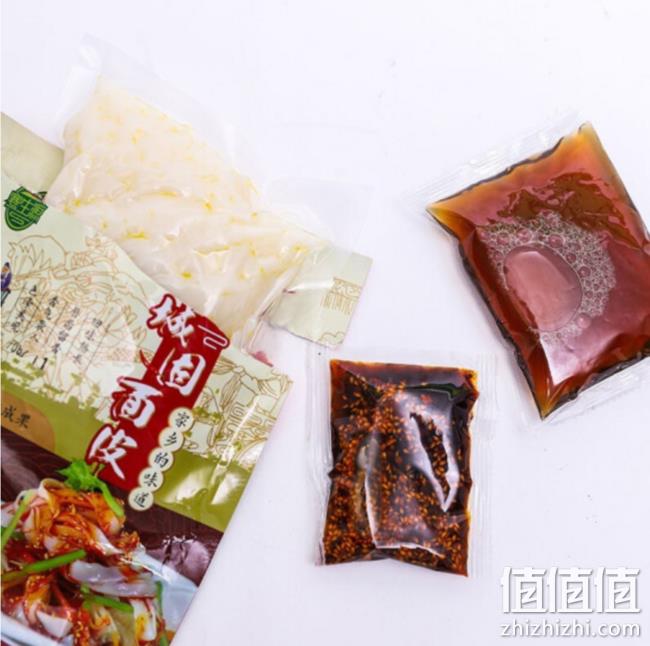 开袋即食！陕西汉中特产凉皮 420gX5袋（3袋宽+2袋窄） 24.9元包邮 值值值-买手聚集的地方