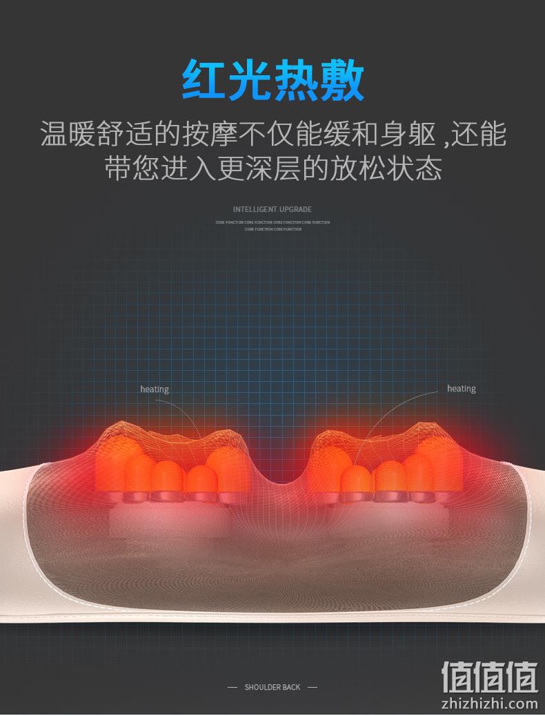 热敷推拿一体，颈肩腰通用：金凯瑞 多功能按摩枕 券后109元起包邮 值值值-买手聚集的地方