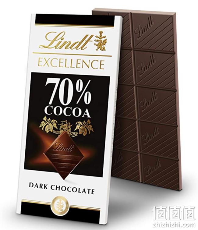 还吃又不胖！最后2小时！Lindt 瑞士莲 70%可可 特级黑巧克力 100gx12排 直邮含税到手194元（国内33.8元/排） 值值值-买手聚集的地方