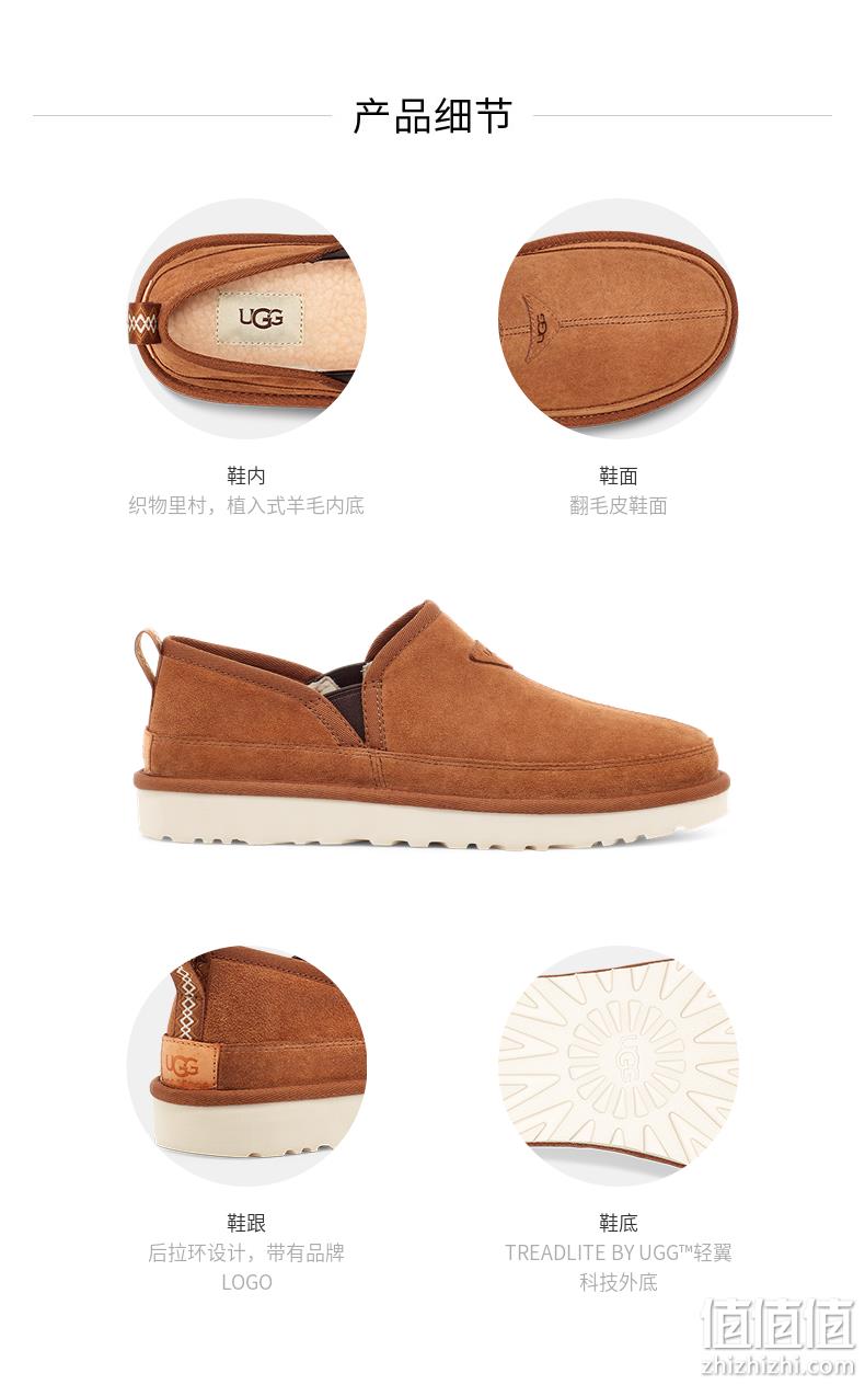 UGG Romeo 男士舒适一脚蹬 1113455 Prime直邮到手482元（天猫999元） 值值值-买手聚集的地方