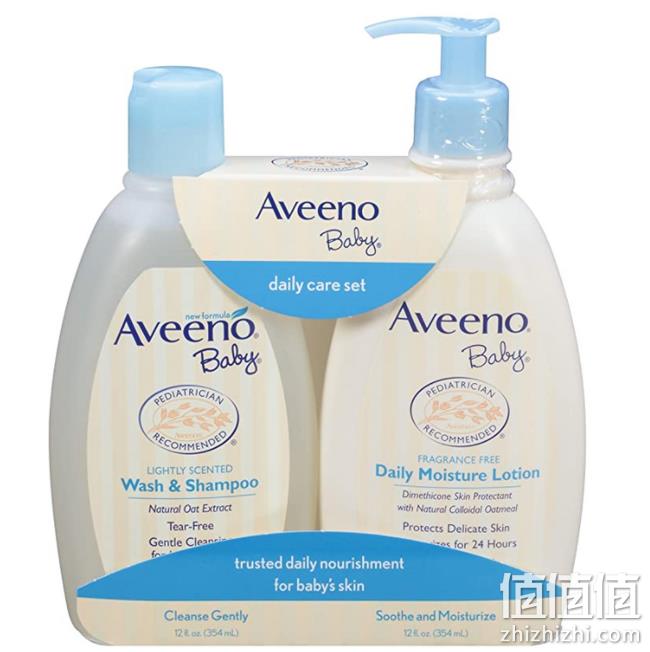 白菜！Aveeno 艾维诺 婴儿护理套装 洗沐二合一354ml+保湿乳液354ml prime直邮到手64.3元 小编长期回购 值值值-买手聚集的地方