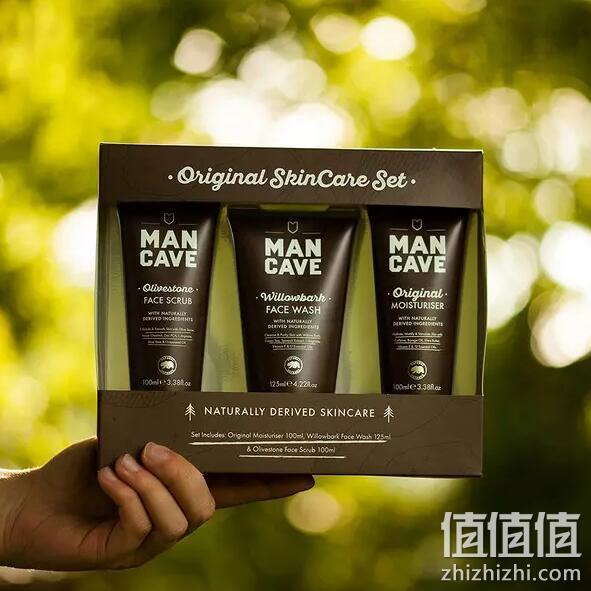 ManCave Originals 男士护肤3件套 磨砂膏100ml+洁面乳125ml+乳液100ml 119元包邮 值值值-买手聚集的地方