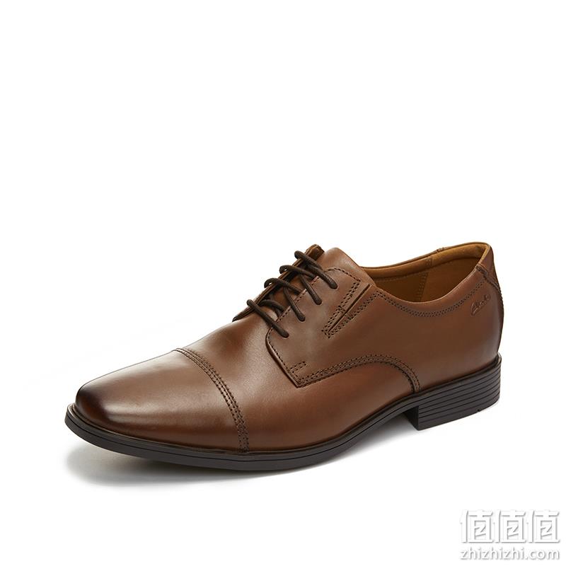 小神价！Clarks  男士系带皮鞋 tilden Cap 直邮到手302.4元（天猫709元） 值值值-买手聚集的地方
