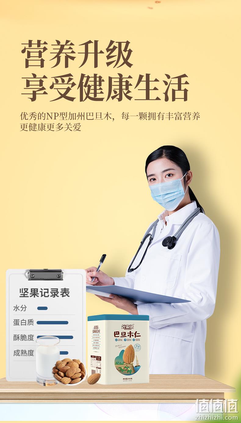 500g罐装 外果侠 NP级加州巴旦木仁 券后36.5元包邮 值值值-买手聚集的地方