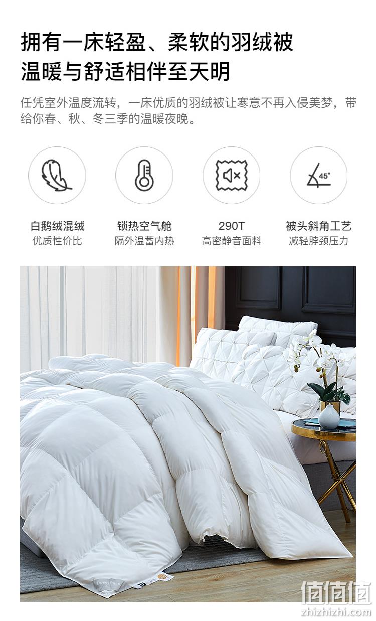 淘宝心选 西伯利亚进口混合白鹅绒被芯 319元包邮 值值值-买手聚集的地方