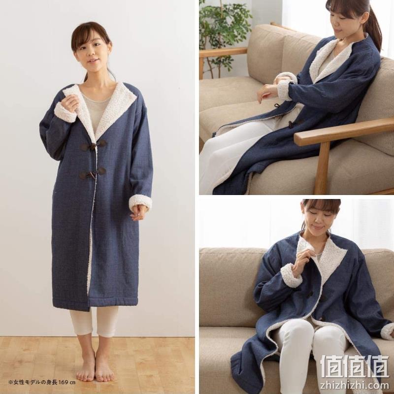 免税费，日本直邮，加厚牛仔布，羊羔绒保暖：Mofua 羊羔绒家居服 Prime直邮到手160元 值值值-买手聚集的地方