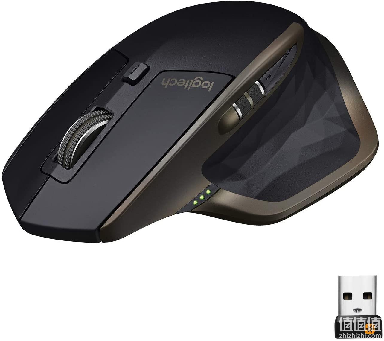 告别鼠标手,无线蓝牙双模:logitech罗技 mx master 人体工学鼠标 黑色