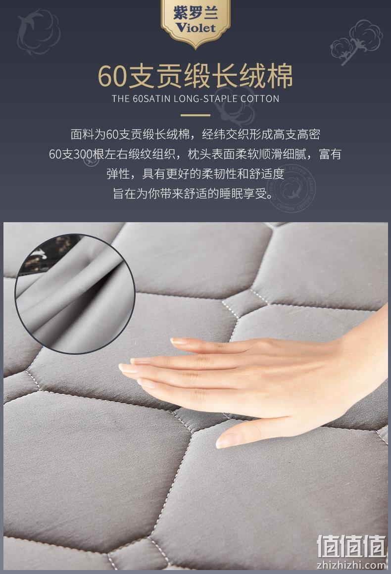 60S全棉贡缎奢华享受，美国进口高弹纤维：紫罗兰 加厚软床垫 券后99元起包邮 值值值-买手聚集的地方
