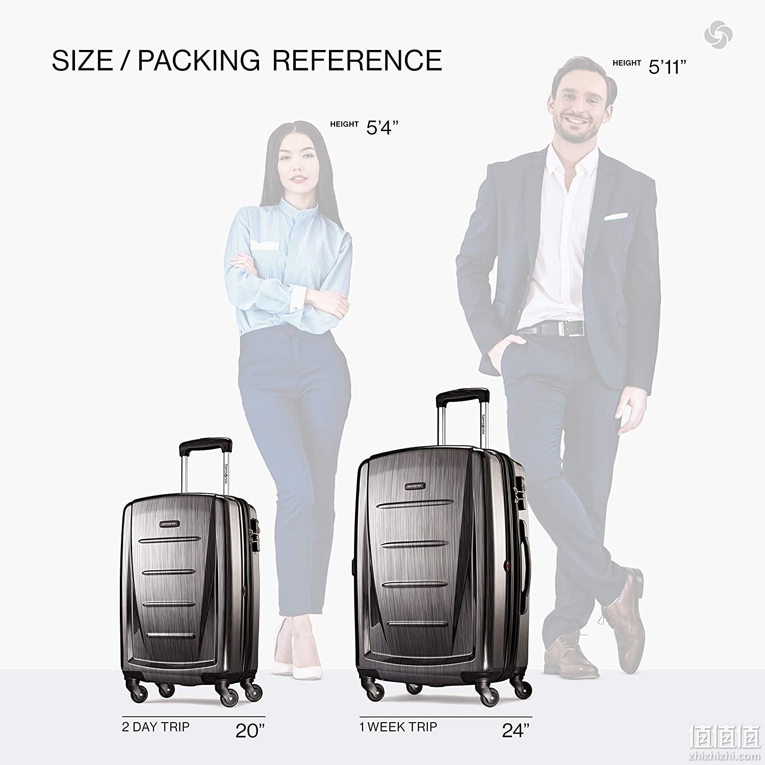 亚马逊销冠！20+24英寸2件套 Samsonite新秀丽 Winfield 2万向轮拉杆箱 1045元直邮到手 值值值-买手聚集的地方