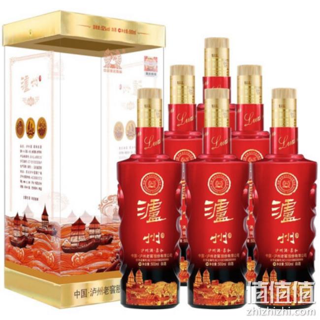 泸州老窖 泸州酒·柔和 52度白酒 500mlx6瓶 259元包邮 值值值-买手聚集的地方