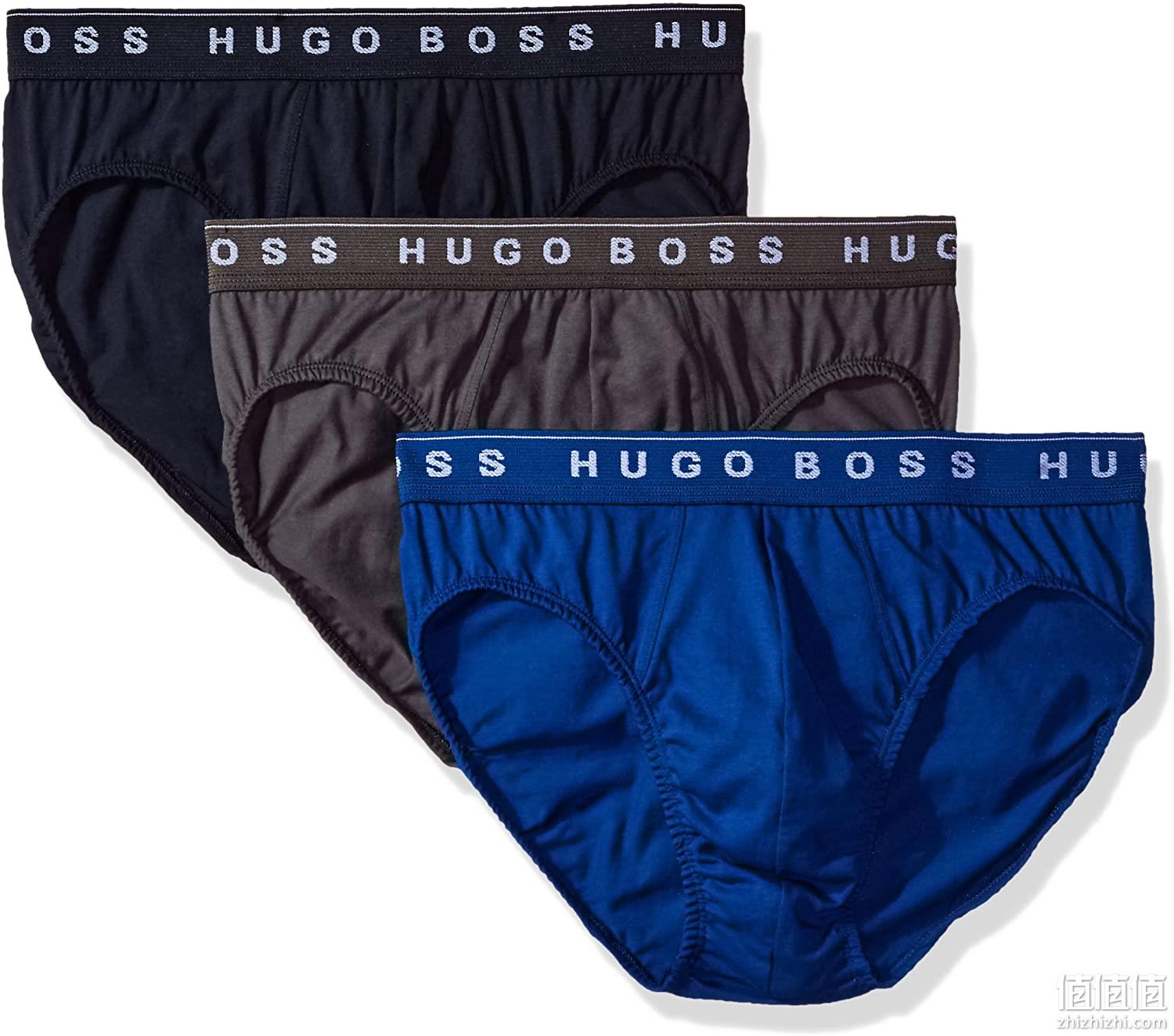 新低，亚马逊销冠！100%纯棉，多色码全：3条 Hugo Boss雨果·博斯 男士 纯棉内裤 Prime直邮到手124元 值值值-买手聚集的地方