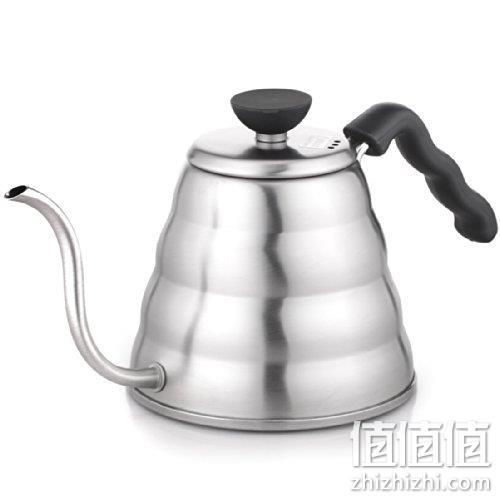 亚马逊销冠！明火可用：800ml HARIO好璃奥 V60 不锈钢细口咖啡手冲壶VKB-120HSV Prime直邮到手227元 值值值-买手聚集的地方