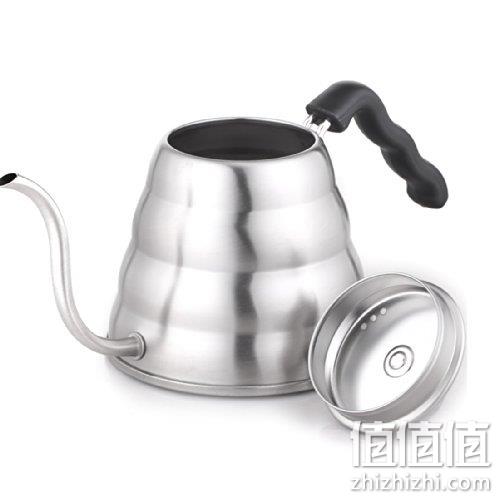亚马逊销冠！明火可用：800ml HARIO好璃奥 V60 不锈钢细口咖啡手冲壶VKB-120HSV Prime直邮到手227元 值值值-买手聚集的地方
