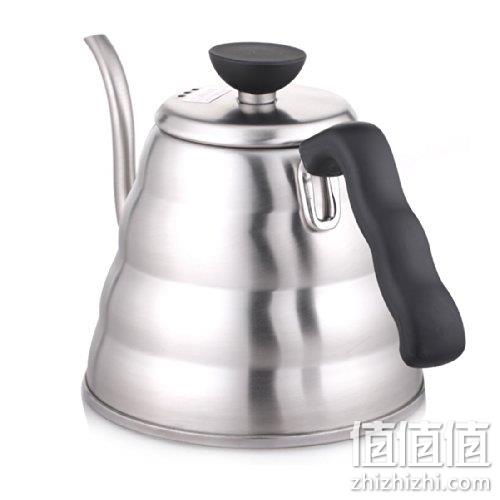 亚马逊销冠！明火可用：800ml HARIO好璃奥 V60 不锈钢细口咖啡手冲壶VKB-120HSV Prime直邮到手227元 值值值-买手聚集的地方