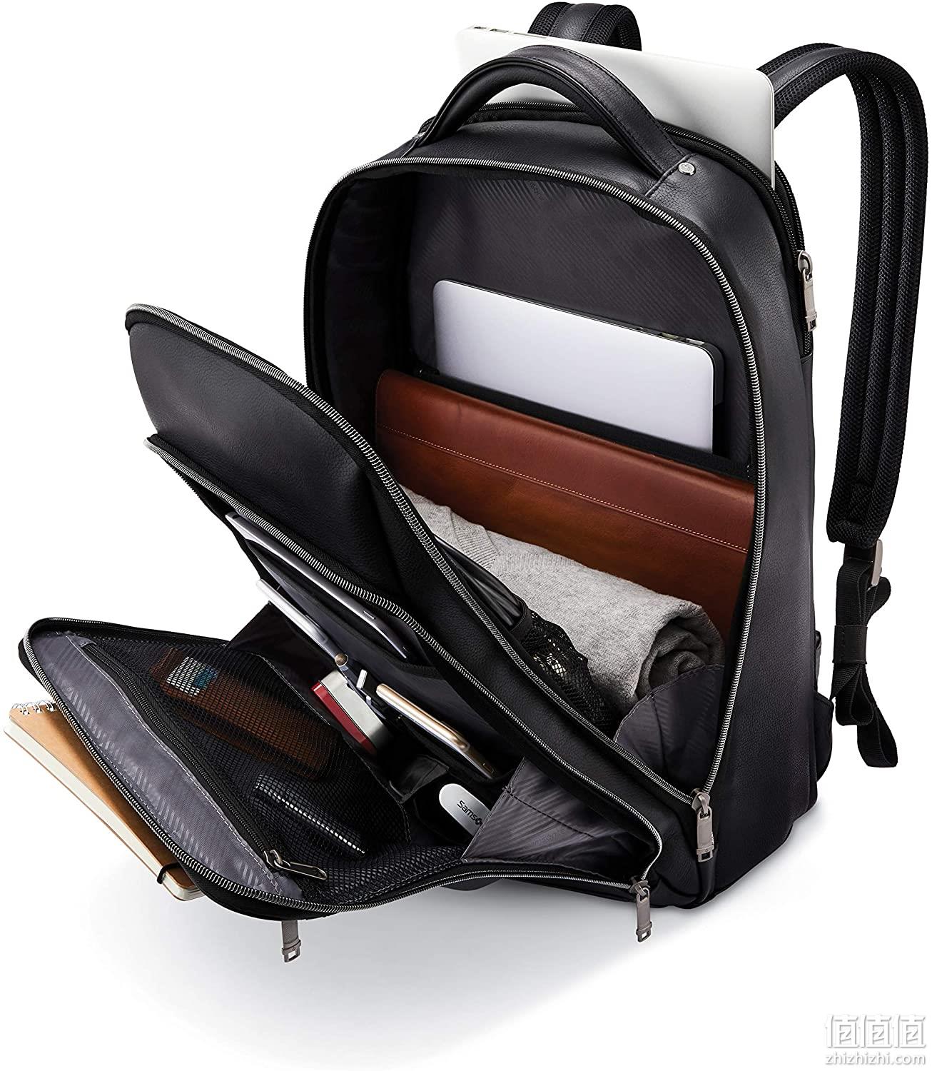 Samsonite新秀丽 Classic 经典多功能真皮电脑双肩包 Prime直邮到手891元 值值值-买手聚集的地方