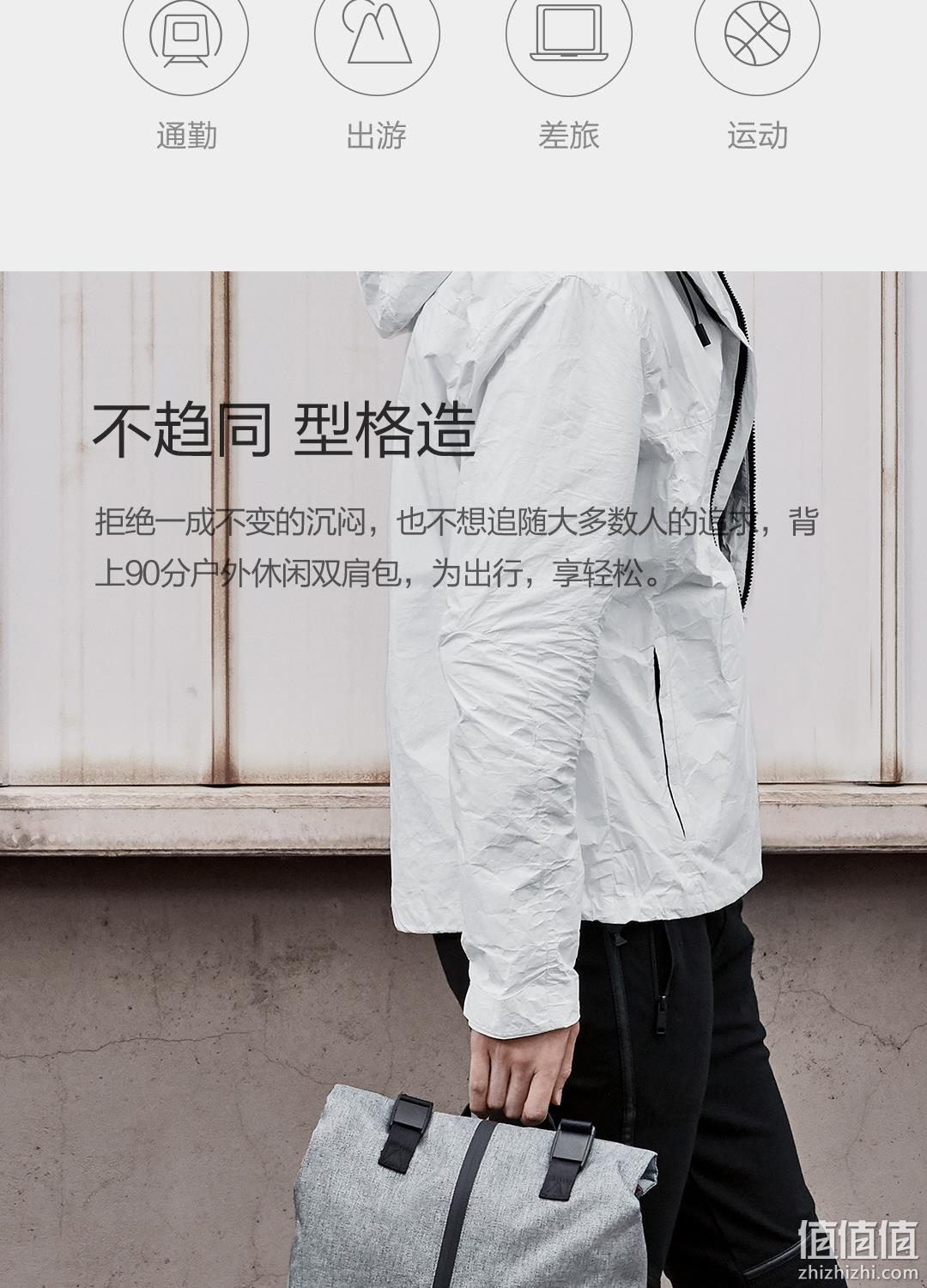 小米生态链 14寸笔记本电脑：90分 休闲双肩包 2色 券后69元包邮 值值值-买手聚集的地方