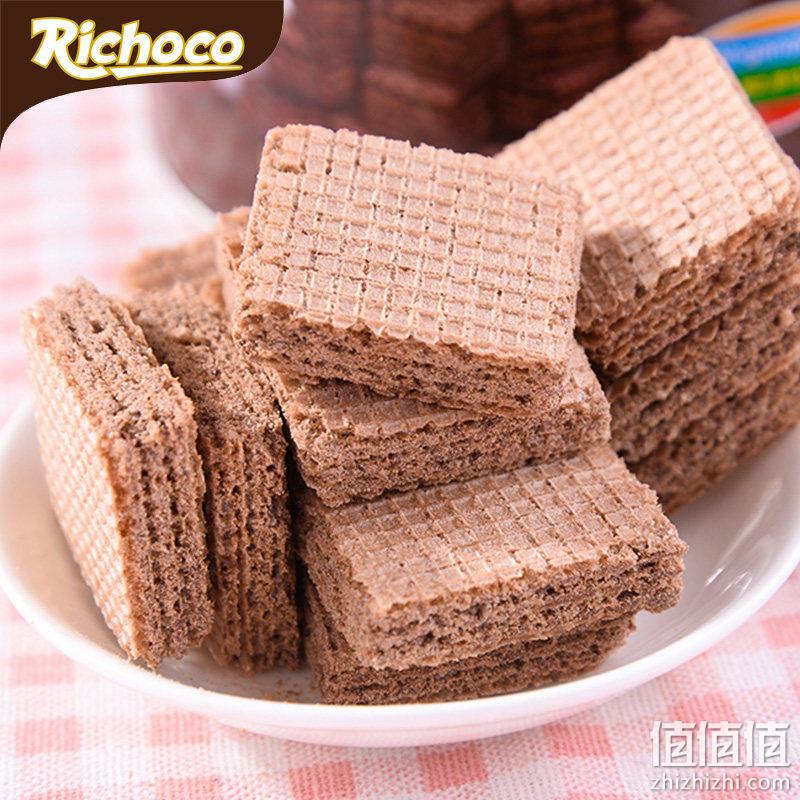 印尼进口，350g罐装 Richeese丽芝士 nabati巧克力味威化饼干 10.45元包邮 值值值-买手聚集的地方