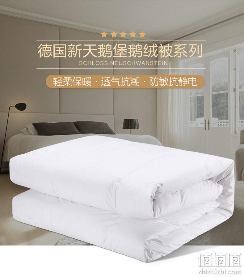 瑞士五星级酒店供应商 德国进口 OBB 新天鹅堡鹅绒被 150x200cm 350.55元包邮 值值值-买手聚集的地方