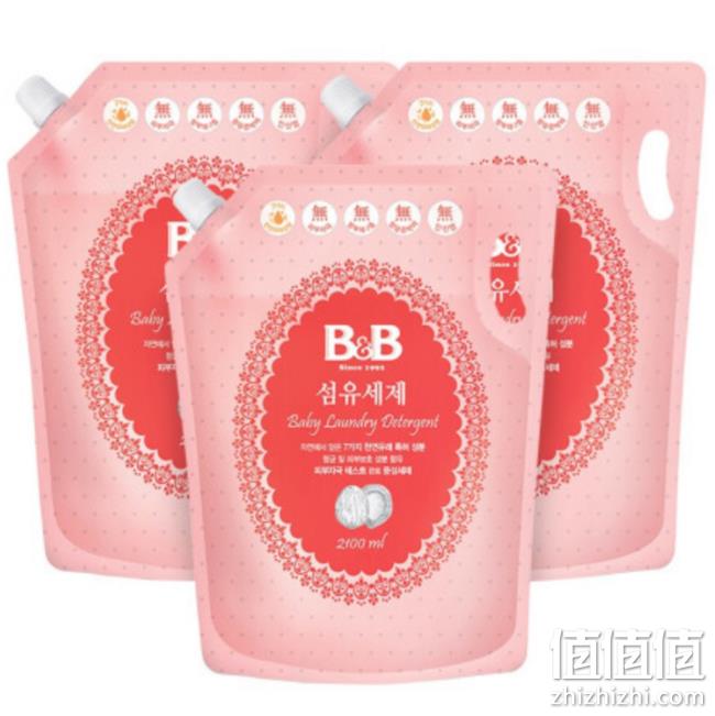 B&B 保宁 婴儿洗衣液 补充装 2100mlx3件装 79.75元（折合26.6元/袋） 值值值-买手聚集的地方