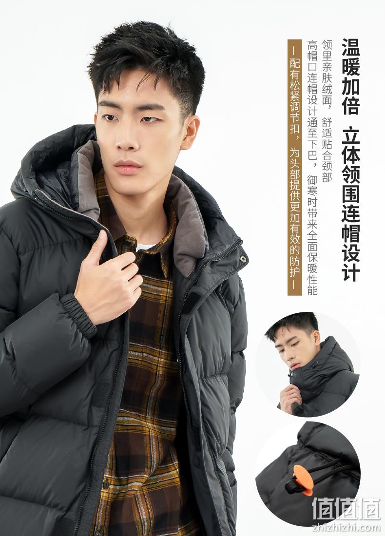 浅库存，商场同款，300g+鹅绒护体！BLACK ICE黑冰 长款鹅绒大衣 F8123 双重优惠569元包邮（吊牌价1399元） 值值值-买手聚集的地方