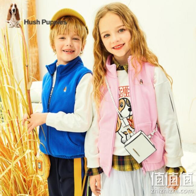 2020秋季新款，Hush Puppies 暇步士 儿童摇粒绒马甲（110~170码）6色 69元包邮 值值值-买手聚集的地方