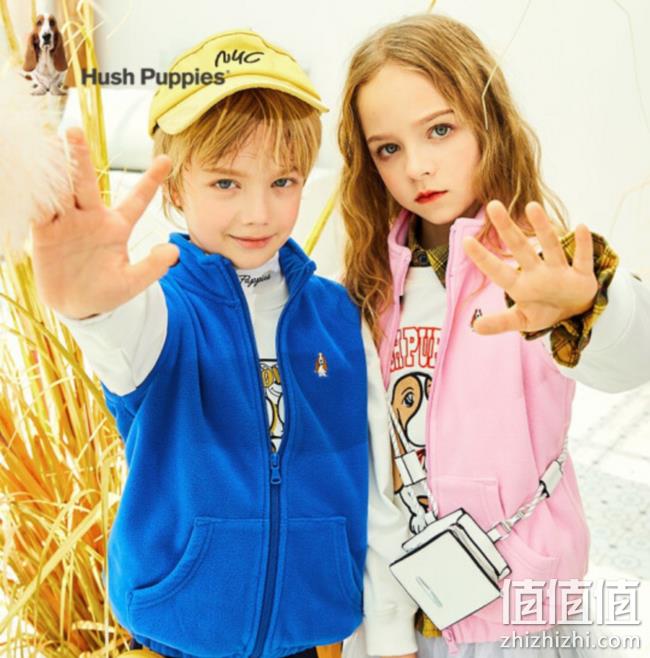2020秋季新款，Hush Puppies 暇步士 儿童摇粒绒马甲（110~170码）6色 69元包邮 值值值-买手聚集的地方