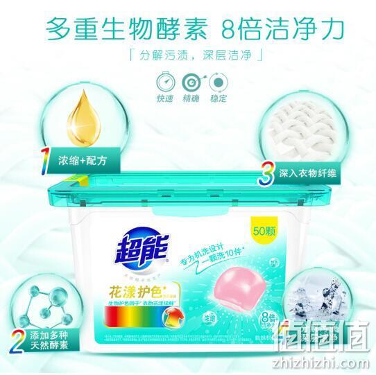 超能 花漾护色洗衣凝珠 100颗x2件 64.9元 值值值-买手聚集的地方