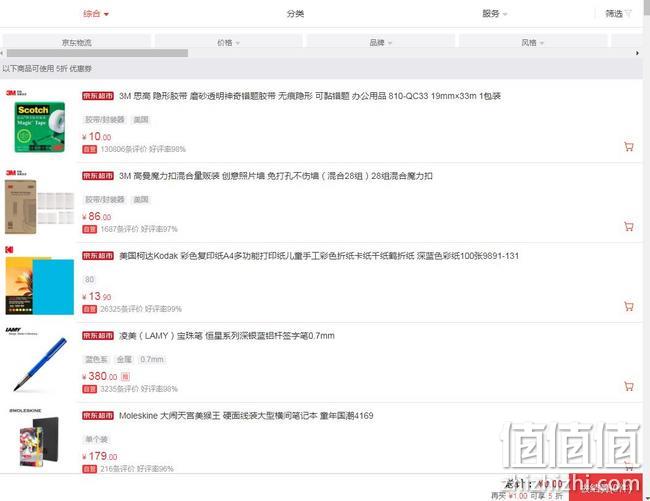 领券防身，京东自营文具 1件5折优惠券 1件5折 值值值-买手聚集的地方