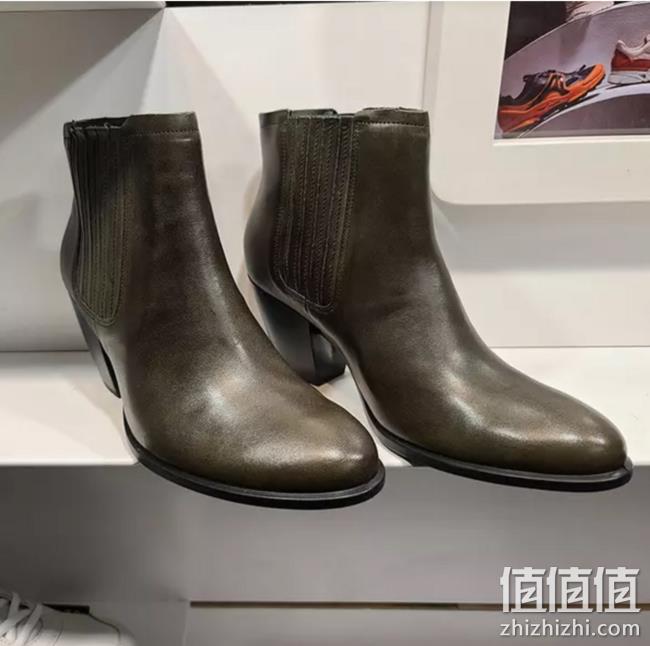 Ecco 爱步 Shape 55 型塑系列 女士真皮粗跟短靴 206613 直邮含税到手509.2元 值值值-买手聚集的地方