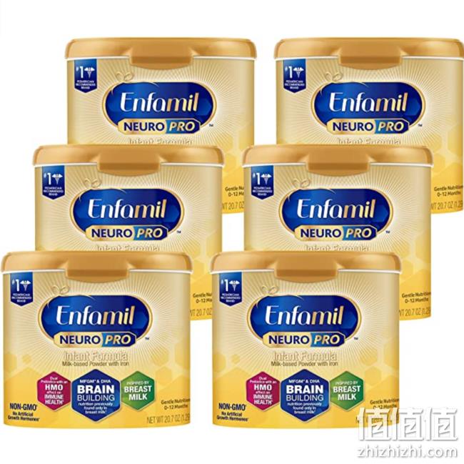 全5星好评！Enfamil 美赞臣 NeuroPro 铂睿 婴儿配方奶粉 586gx6罐 prime直邮到手806.5元（折合134元/罐） 值值值-买手聚集的地方