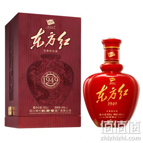 剑南春高端酒：东方红1949 46度浓香型白酒 500ml 759元包邮 值值值-买手聚集的地方