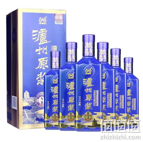 新低！500mLx6瓶 2019年版 泸州老窖出品，泸州原浆N8 52度白酒 plus会员178元 含3个礼袋（天猫258元） 值值值-买手聚集的地方