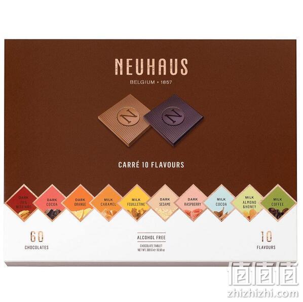 比利时皇家御用巧克力 Neuhaus 诺好事 什锦薄片巧克力礼盒 300g 195.83元包邮 值值值-买手聚集的地方