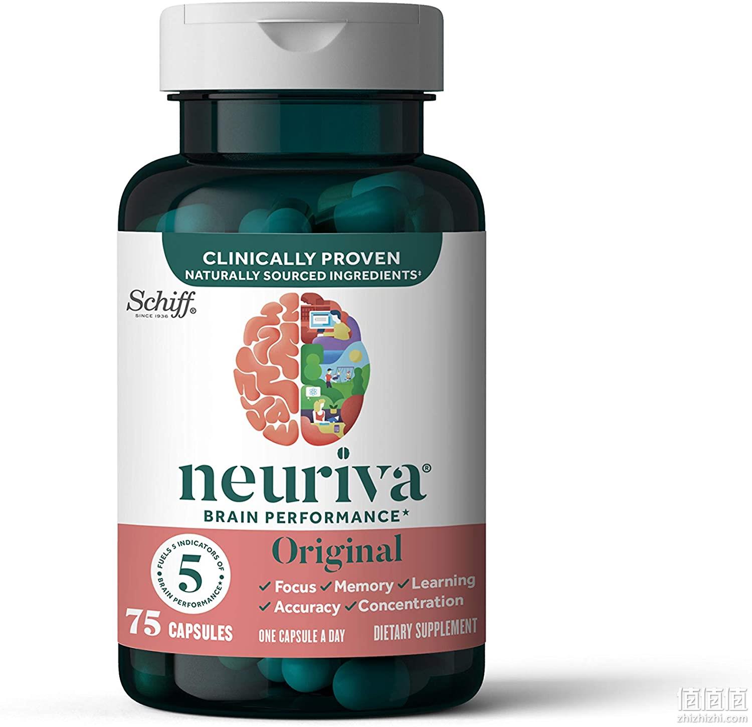 预防老年痴呆：Schiff 旭福 Neuriva Plus 强效脑动力胶囊 30粒 直邮含税到手163.3元（天猫折后379元） 值值值-买手聚集的地方