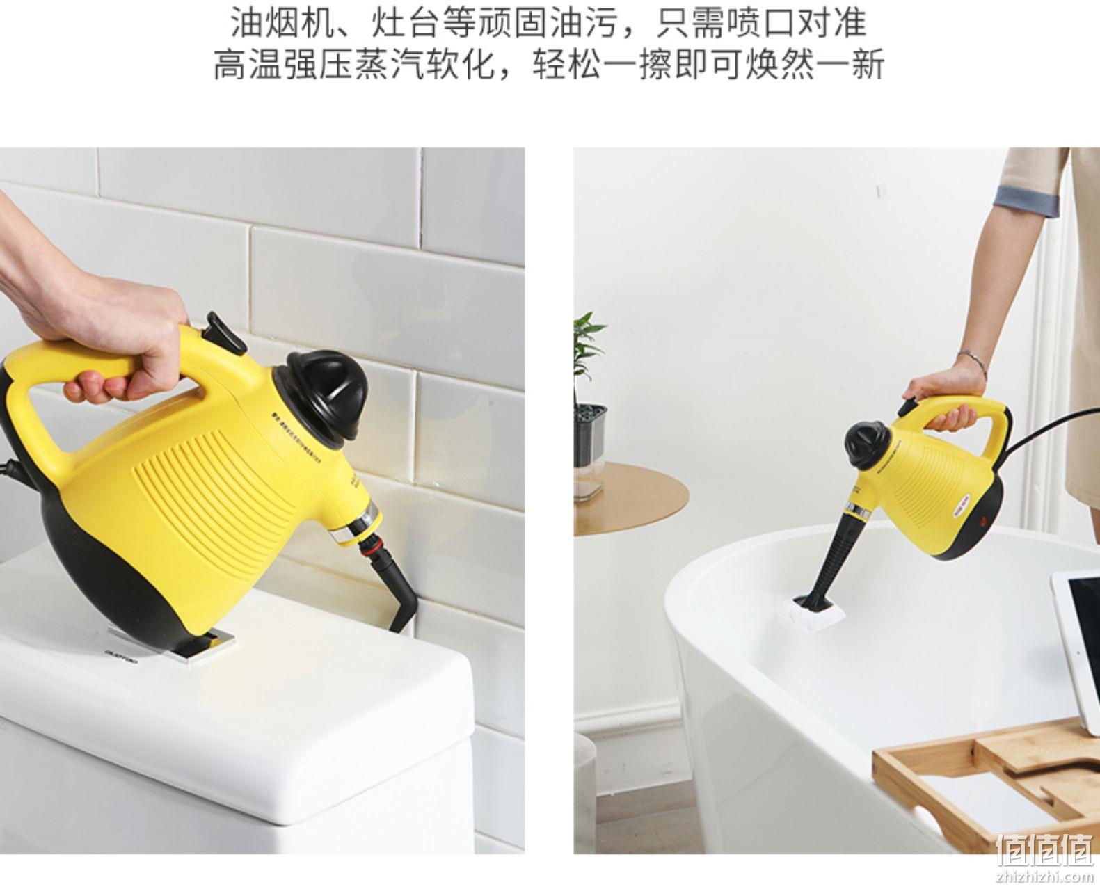 持平史低，除菌去油一步到位：贝奇熊 多功能手持高压高温蒸汽清洁机 99元包邮，带全套配件 值值值-买手聚集的地方
