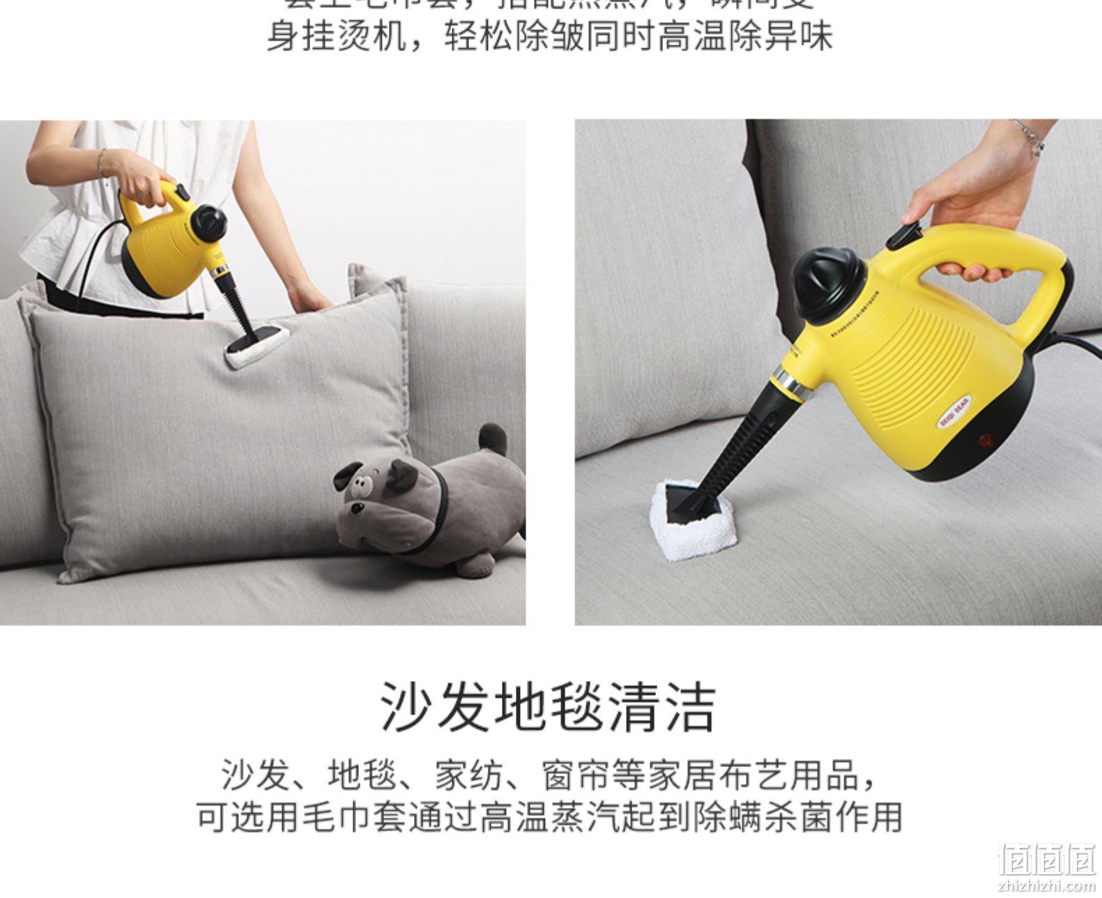 持平史低，除菌去油一步到位：贝奇熊 多功能手持高压高温蒸汽清洁机 99元包邮，带全套配件 值值值-买手聚集的地方
