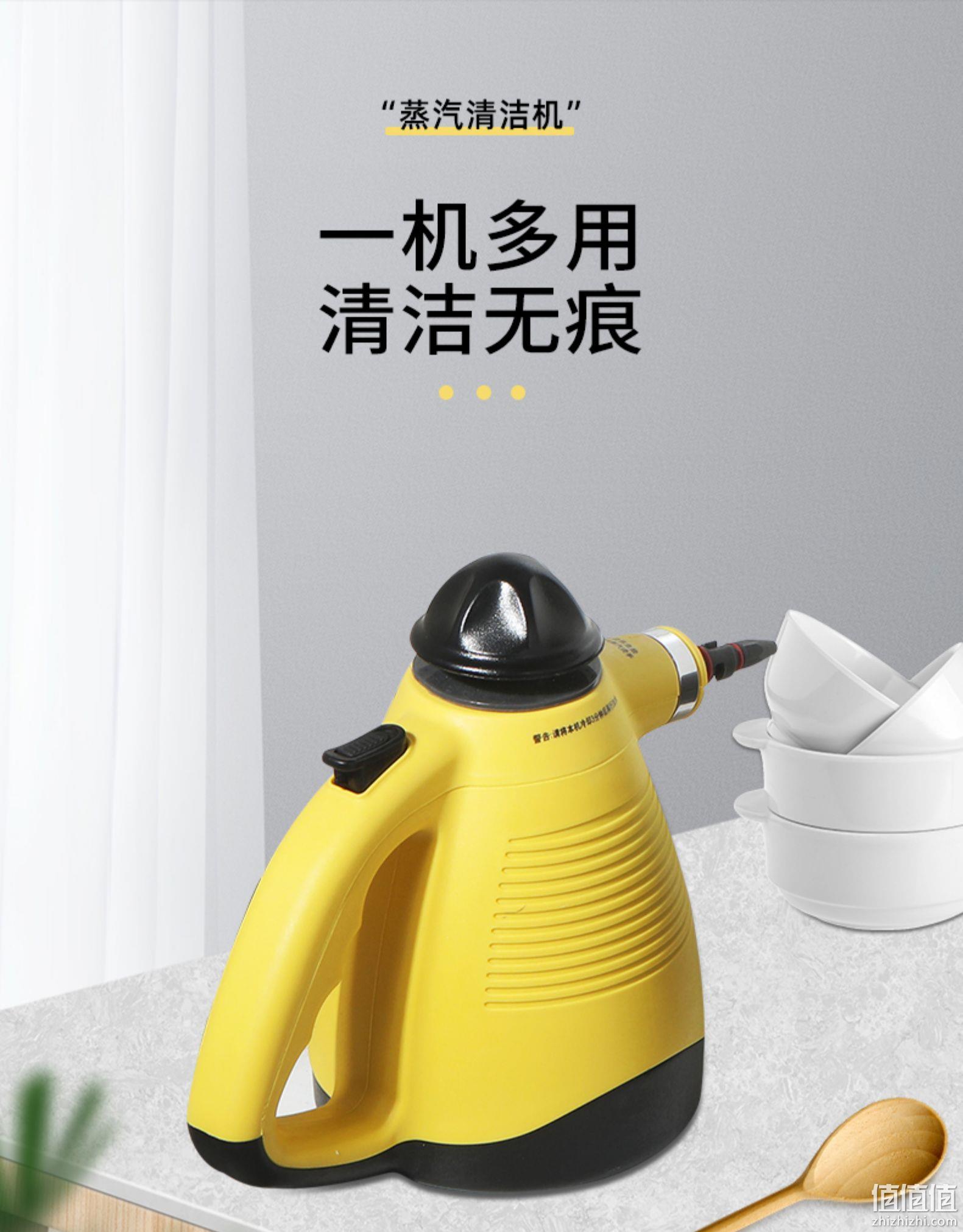 持平史低，除菌去油一步到位：贝奇熊 多功能手持高压高温蒸汽清洁机 99元包邮，带全套配件 值值值-买手聚集的地方