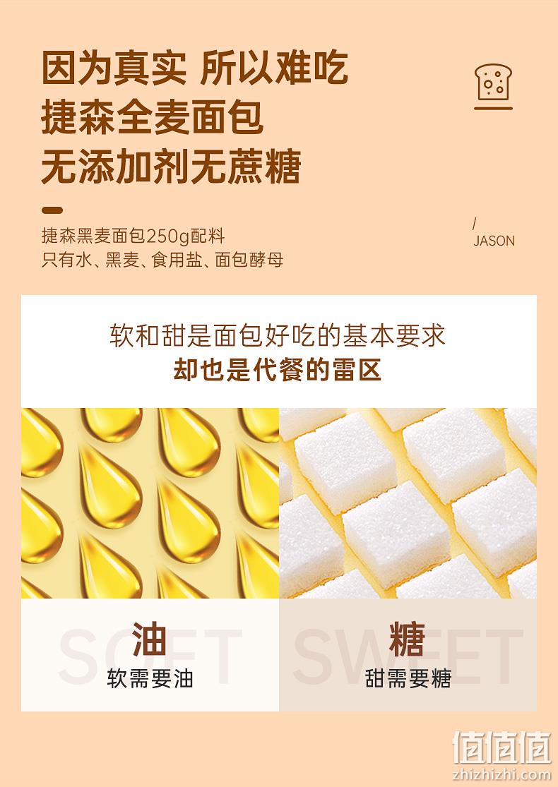 健身教练推荐、德国进口：500g 捷森 全麦面包低脂 券后14.8元包邮 值值值-买手聚集的地方