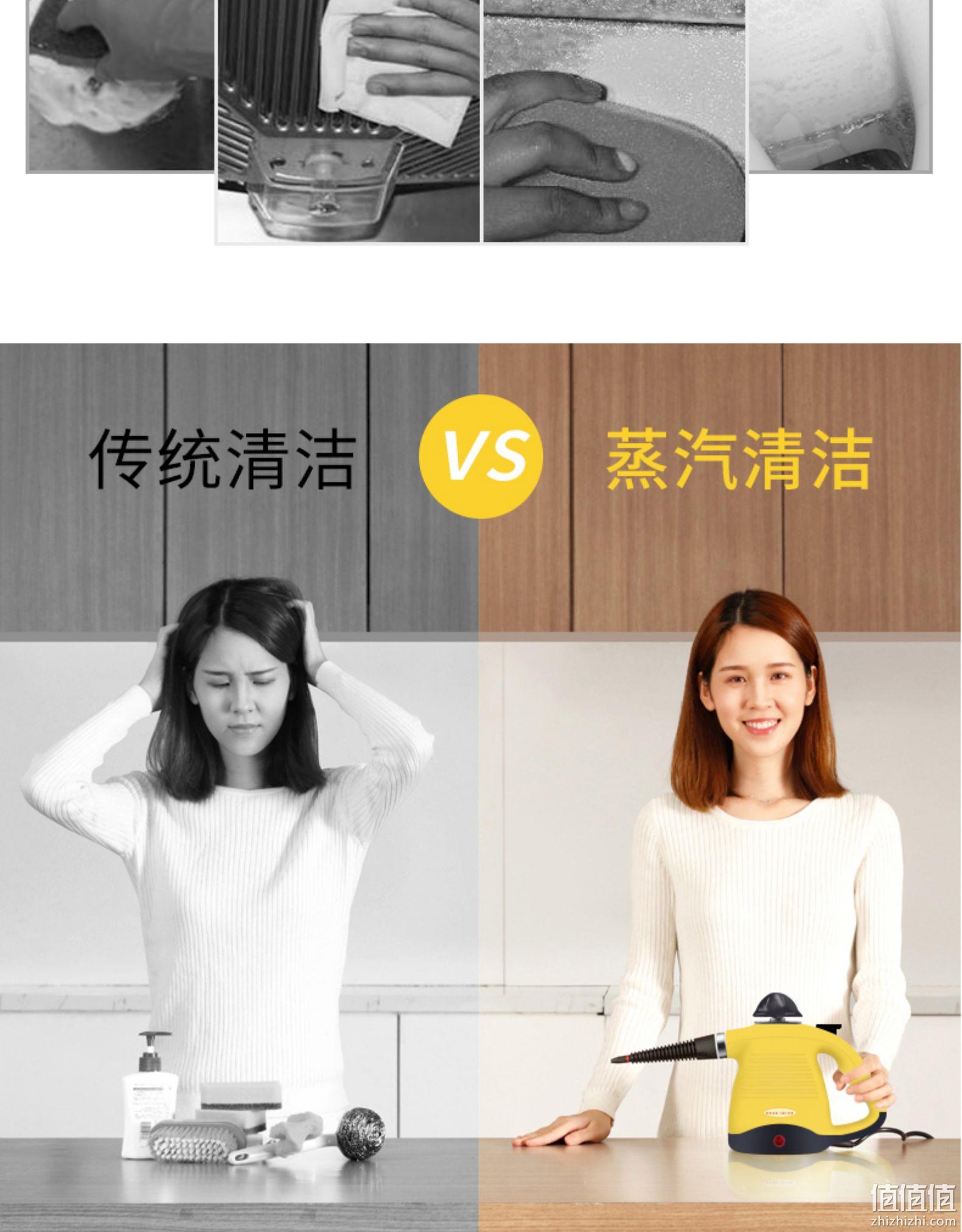 持平史低，除菌去油一步到位：贝奇熊 多功能手持高压高温蒸汽清洁机 99元包邮，带全套配件 值值值-买手聚集的地方