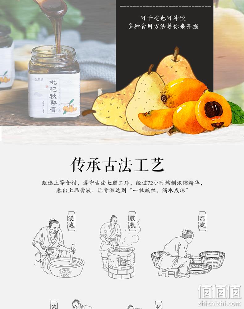 薇娅推荐款 300gx3件 九物道 自制枇杷秋梨膏 券后39.9元包邮 值值值-买手聚集的地方