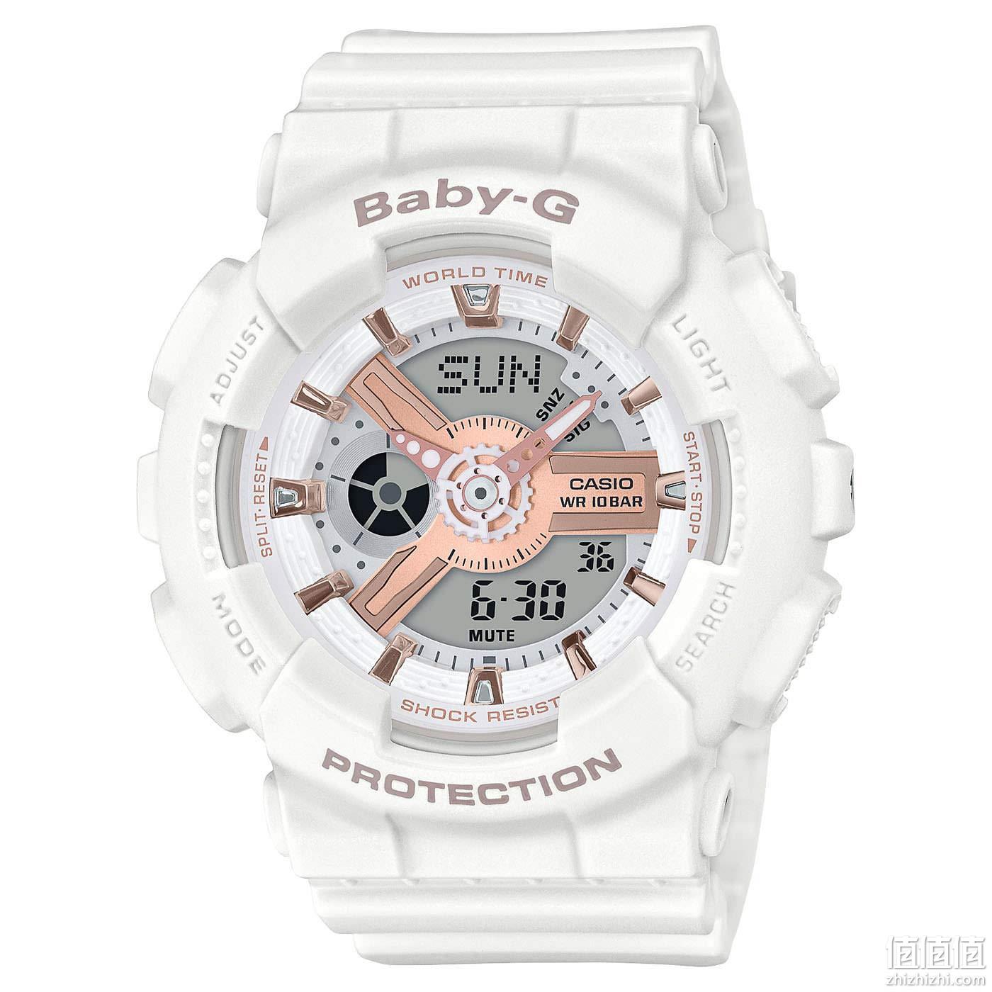 少女时代同款、10米防水防震： CASIO/卡西欧 女款运动腕表BA-110RG-7AER Prime直邮到手658.53元 值值值-买手聚集的地方