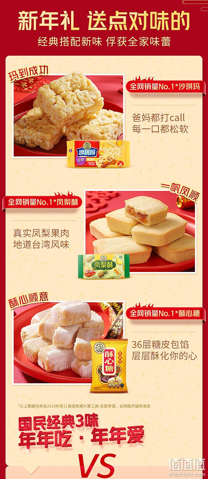 过年送礼：徐福记 糖果糕点年货吉利礼盒 1406g 券后63.9元包邮 值值值-买手聚集的地方