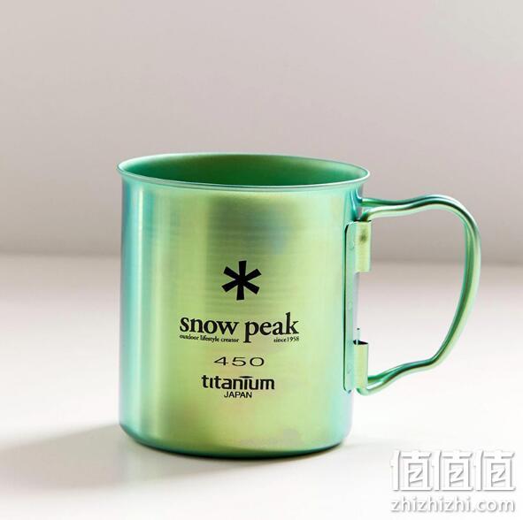 日本顶级户外品牌 Snow Peak 雪峰 可堆叠钛金属单层马克杯450ml 249.63元包邮 值值值-买手聚集的地方