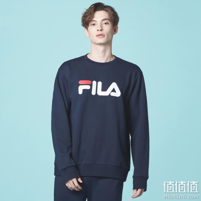 FILA 斐乐 情侣款春秋休闲运动针织套头卫衣 199元包邮 值值值-买手聚集的地方