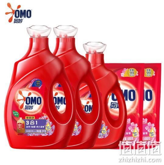 99.9%除菌、含金纺浓缩精华、近18斤：OMO 奥妙 洗衣液套装 17.92斤 64.95元 值值值-买手聚集的地方