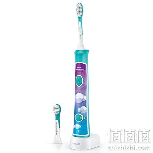 亚马逊销冠！蓝牙版：Philips飞利浦 HX6322/04 儿童声波震动牙刷 Prime直邮到手255元 值值值-买手聚集的地方
