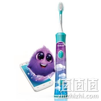 亚马逊销冠！蓝牙版：Philips飞利浦 HX6322/04 儿童声波震动牙刷 Prime直邮到手255元 值值值-买手聚集的地方