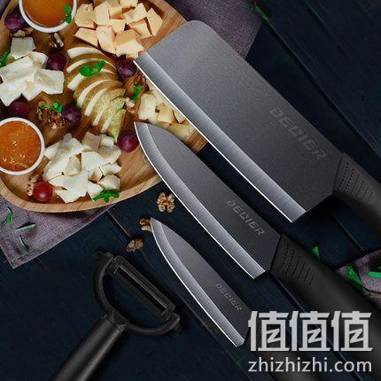 德国工艺，德利尔 黑刃陶瓷刀5件套 券后89元包邮（京东139元） 值值值-买手聚集的地方